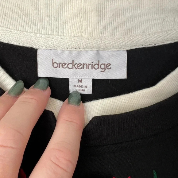 Breckenridge Women’s Crewneck Holiday Sweatshirt - Picture 3 of 4